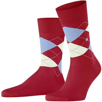 Burlington Red Manchester Socks