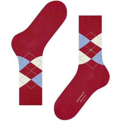 Burlington Red Manchester Socks