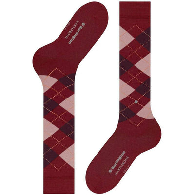 Burlington Red Marylebone Knee High Socks