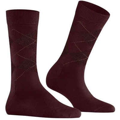 Burlington Red Marylebone Lurex Socks