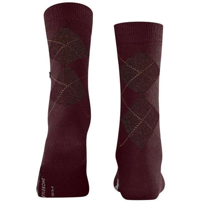 Burlington Red Marylebone Lurex Socks