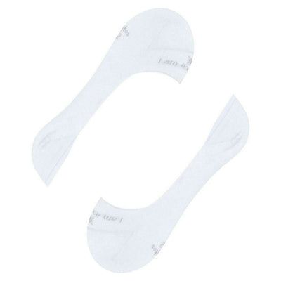 Burlington White Aberdeen No Show Socks
