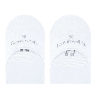 Burlington White Carrington No Show Socks