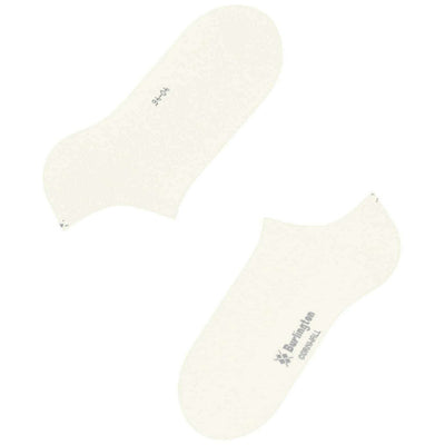 Burlington White Cornwall Sneaker Socks