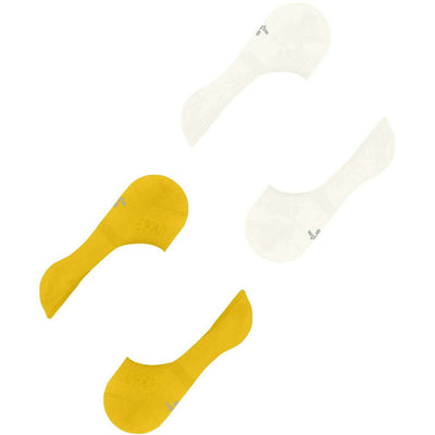 Burlington White Everyday 2-Pack Invisible Socks