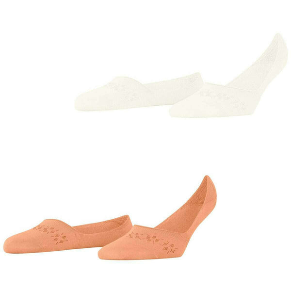 Burlington White Everyday 2-Pack Invisible Socks