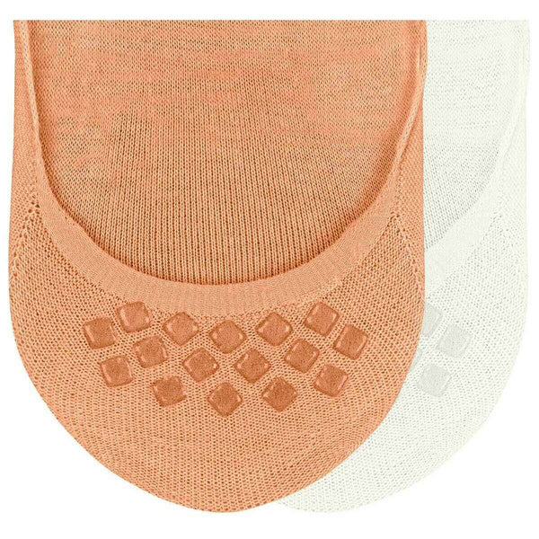 Burlington White Everyday 2-Pack Invisible Socks