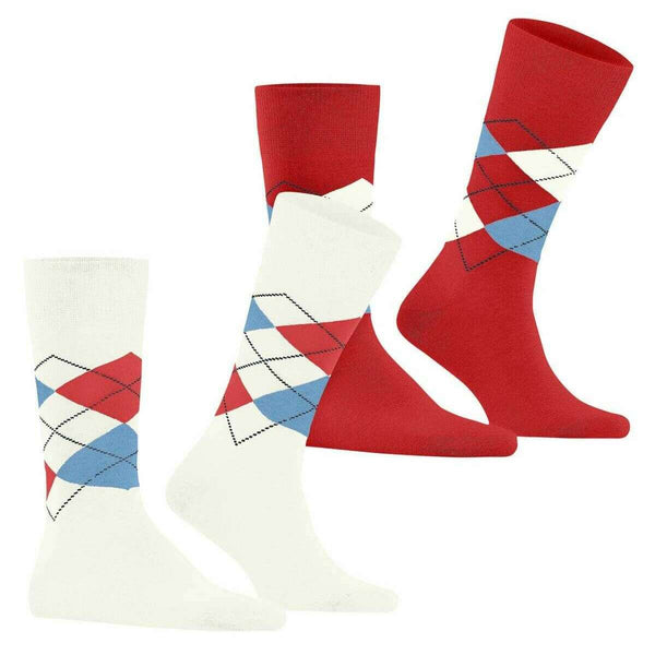 Burlington White Everyday Argyle 2-Pack Socks