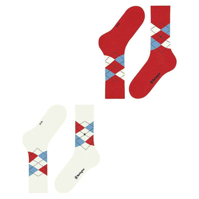 Burlington White Everyday Argyle 2-Pack Socks