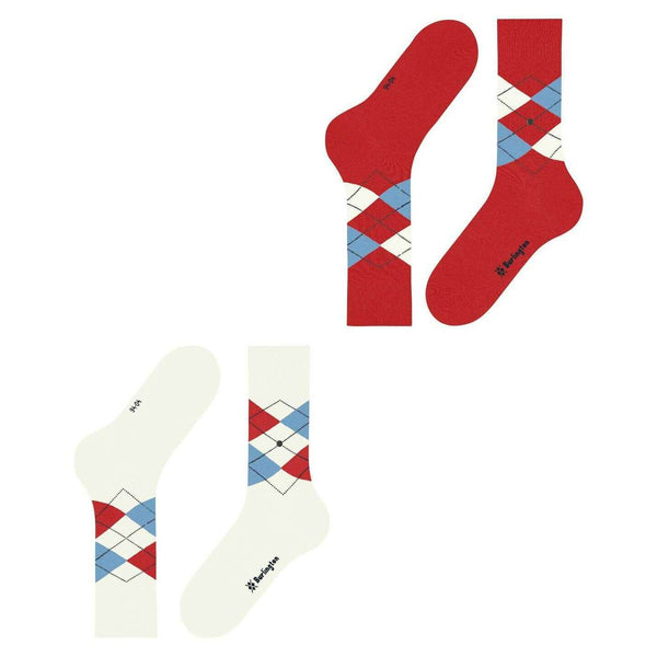 Burlington White Everyday Argyle 2-Pack Socks