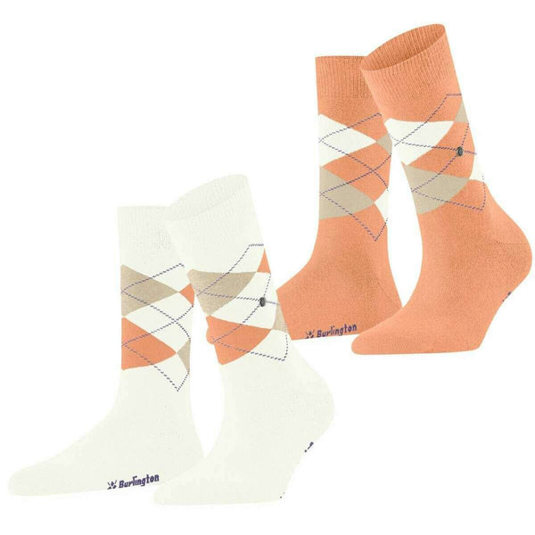 Burlington White Everyday Argyle 2-Pack Socks