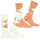 Burlington White Everyday Argyle 2-Pack Socks