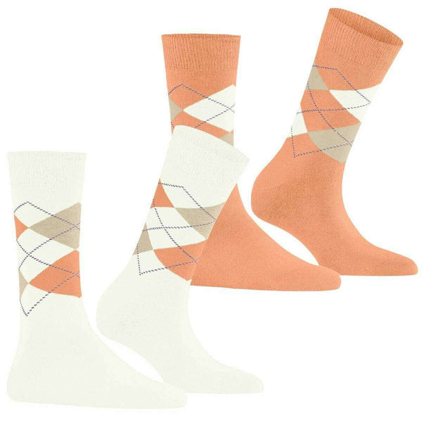 Burlington White Everyday Argyle 2-Pack Socks