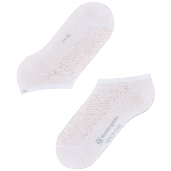 Burlington White Merseyside Trainer Socks