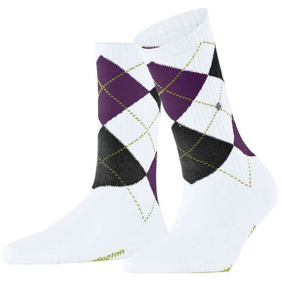 Burlington White Rib Courtside Socks