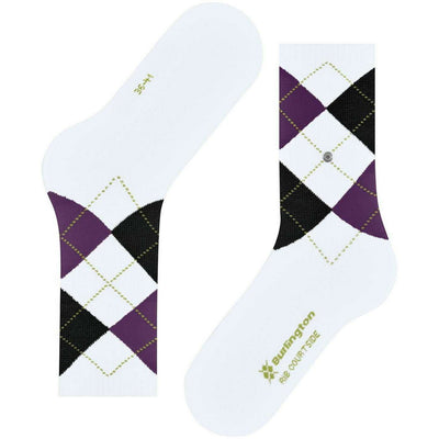 Burlington White Rib Courtside Socks