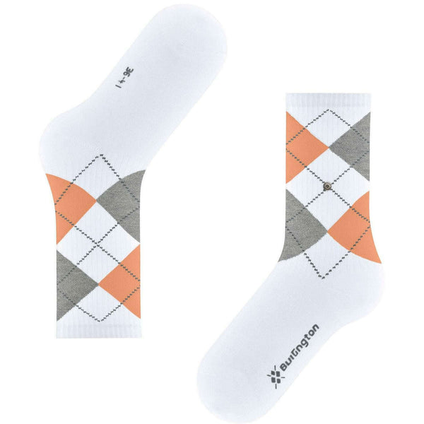 Burlington White Rib Courtside Socks