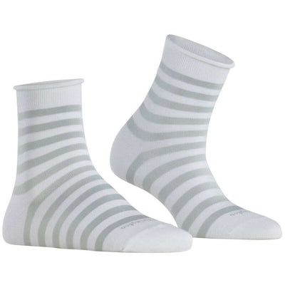 Burlington White Swansea Short Socks