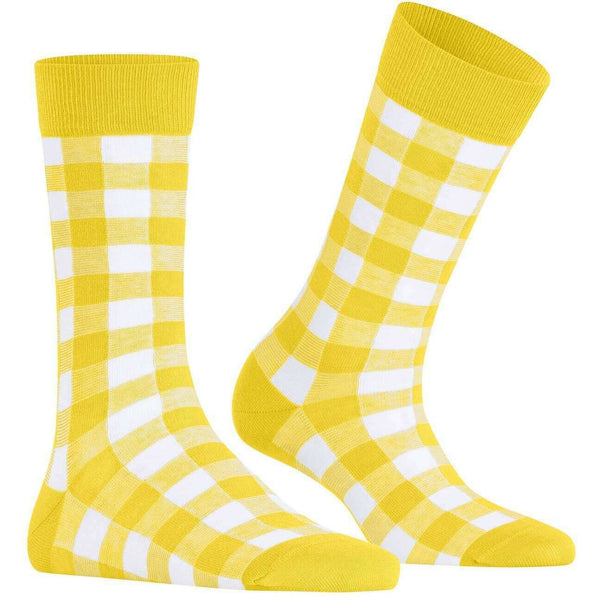 Burlington Yellow Vichy Socks