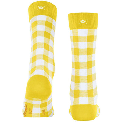Burlington Yellow Vichy Socks