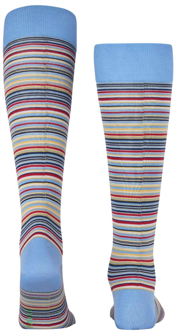 Falke Blue Microblock Knee High Socks