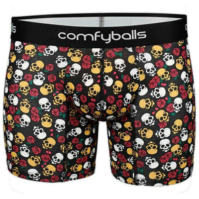 Comfyballs Black Cotton Long Boxer