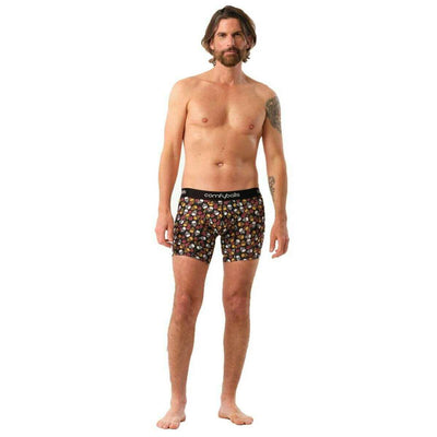 Comfyballs Black Cotton Long Boxer