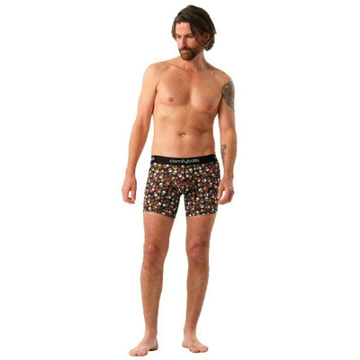 Comfyballs Black Cotton Long Boxer