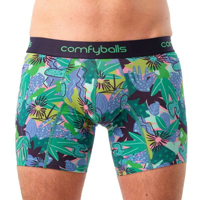 Comfyballs Green Cotton Long Boxer
