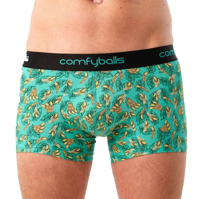 Comfyballs Green Cotton Regular Boxer