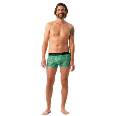 Comfyballs Green Cotton Regular Boxer