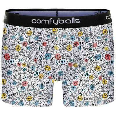 Comfyballs White Cotton Long Boxer