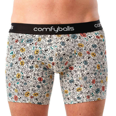 Comfyballs White Cotton Long Boxer