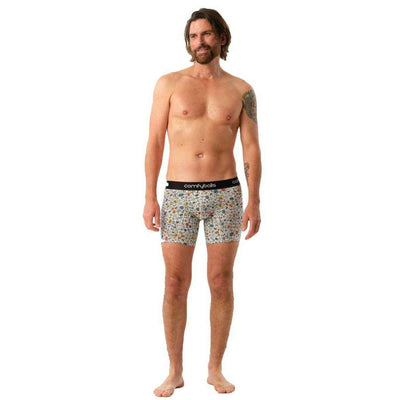 Comfyballs White Cotton Long Boxer