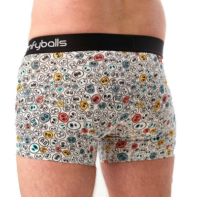 Comfyballs White Cotton Regular Boxer