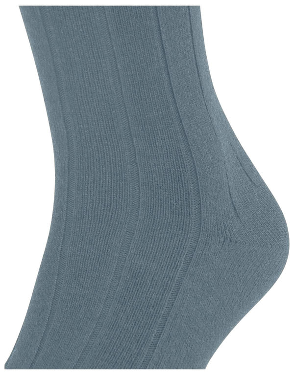 Falke Blue Lhasa Rib Knee High Socks