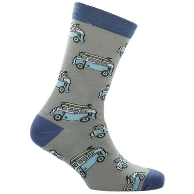 David Van Hagen Blue Campervan Socks