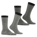 Esprit Black Allover Stripe 2 Pack Socks