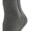 Esprit Black Allover Stripe 2 Pack Socks