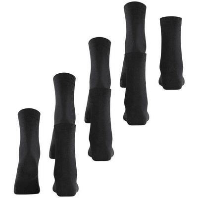Esprit Black Solid 4 Pack Socks