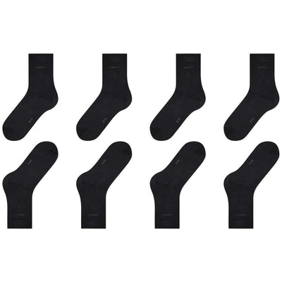 Esprit Black Solid 4 Pack Socks