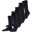 Esprit Black Solid 4 Pack Socks