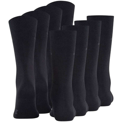 Esprit Black Solid 4 Pack Socks