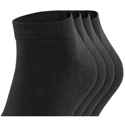 Esprit Black Solid Sneaker 4 Pack Socks