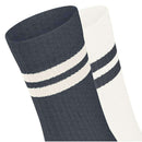Esprit Black Tennis Stripe 2 Pack Socks