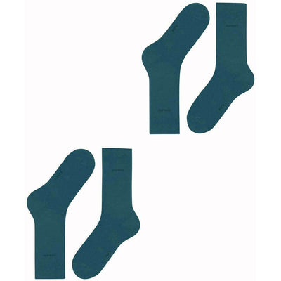 Esprit Blue Basic Uni 2 Pack Socks