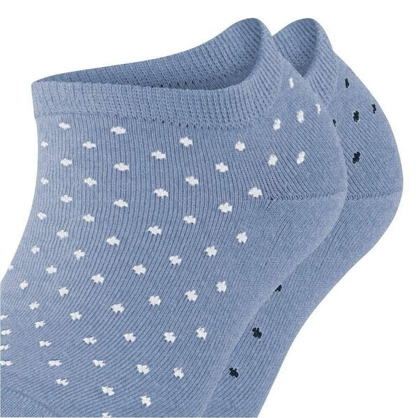 Esprit Blue Fine Dot 2 Pack Sneaker Socks