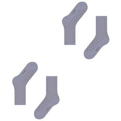 Esprit Blue Fine Dot 2 Pack Socks