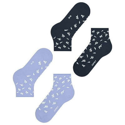 Esprit Blue Twig 2 Pack Socks