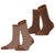 Esprit Brown Fine Line 2 Pack Socks